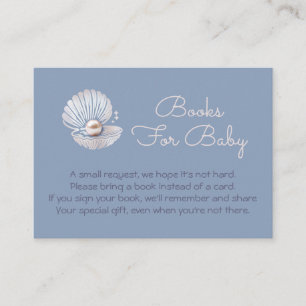 Little Pearl Baby Shower Enclosure Card