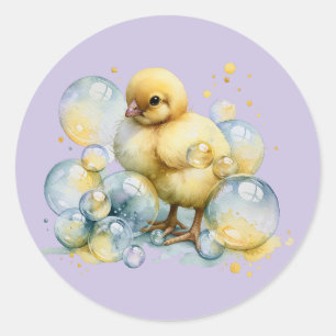 Little Peep & Co. Baby Celebration Classic Round Sticker