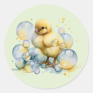 Little Peep & Co. Baby Celebration Classic Round Sticker