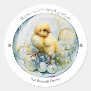 Little Peep & Co. Thank You Classic Round Sticker