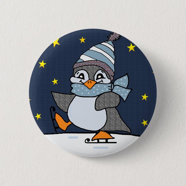 Little Penguin 6 Cm Round Badge (Front)