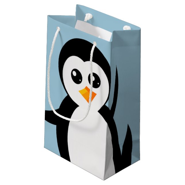 "Little Penguin" (Close-up) Gift Bag (Back Angled)