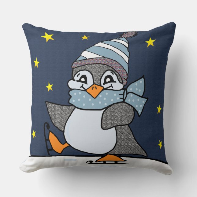 Little Penguin Cushion (Front)