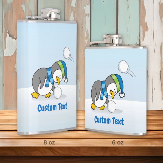 Little penguin getting a snow ball flask (Creator Uploaded)