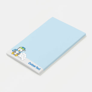 Little Penguin Sitting with Snowballs Post-it Note