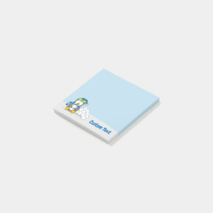 Little Penguin Sitting with Snowballs Post-it Notes