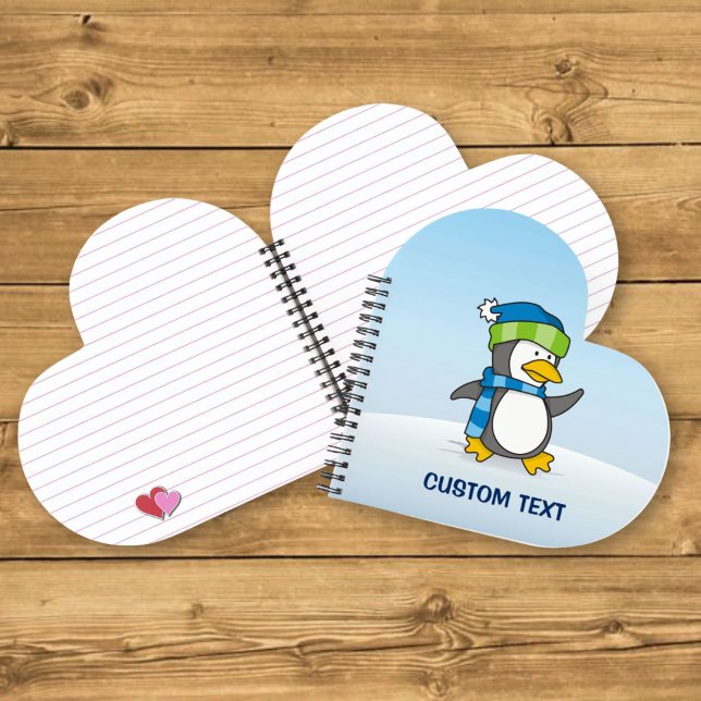 Little penguin walking on snow notebook (Creator Uploaded)
