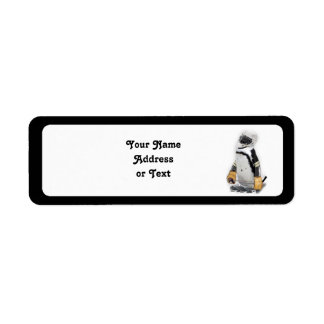 Little Penguin Wearing Hockey Gear