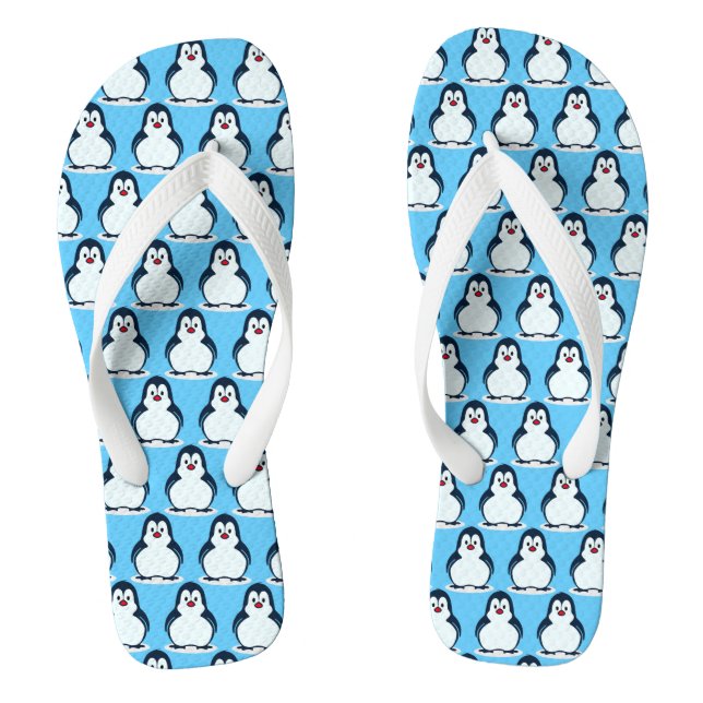Little Penguins Design Jandals (Footbed)