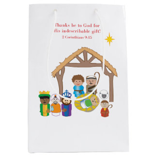 Little People Nativity Medium Gift Bag