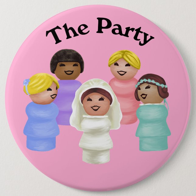 Little People - Wife of The Party 6 Cm Round Badge (Front)