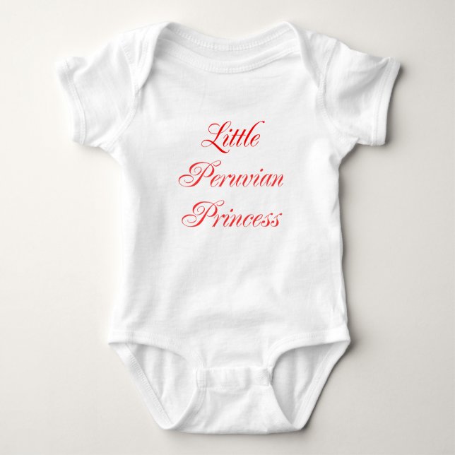Little Peruvian Princess Baby Bodysuit (Front)