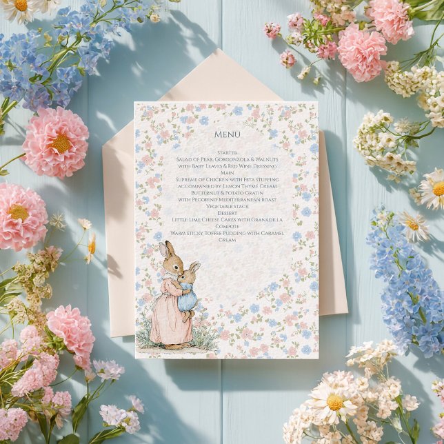 Little Peter Rabbit and Mum Menu (Creator Uploaded)