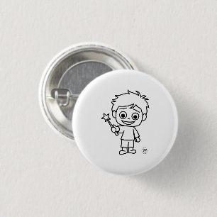 Little Phiri und Zauberstab 3 Cm Round Badge