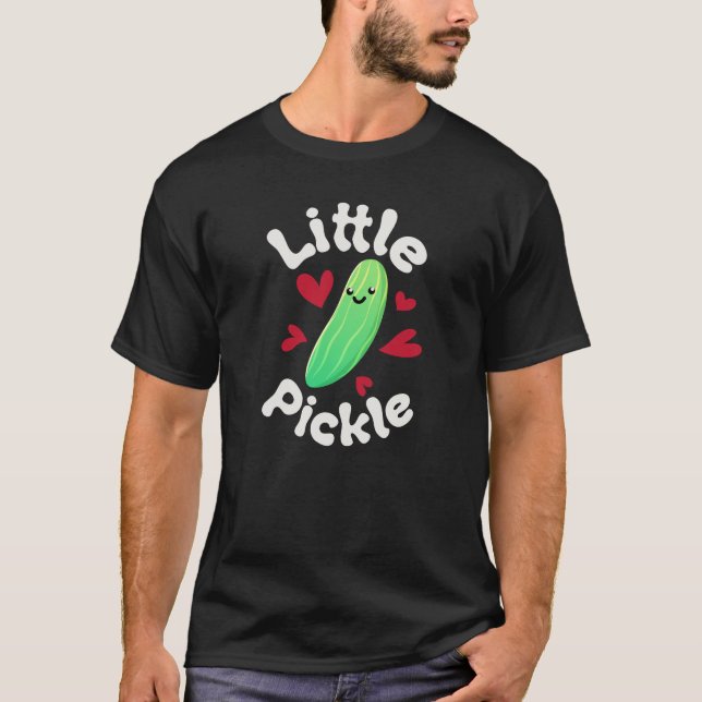 Little Pickle Cute Funny Pickle Lover T-Shirt (Front)