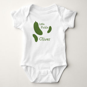 Little pickle with baby name bodysuit
