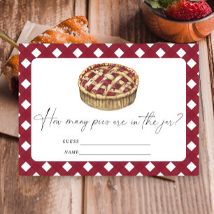 Little Pie Guess how many pies are in the jar Enclosure Card