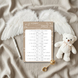 Little Piece of Heaven Beige Guess Who Game  Invitation