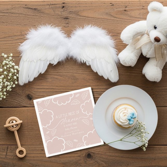 Little Piece of Heaven Pink Thank You Napkins (Little Piece of Heaven Pink Thank You Napkins)