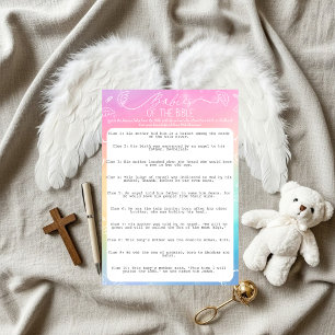 Little Piece of Heaven Rainbow Babies of the Bible Invitation