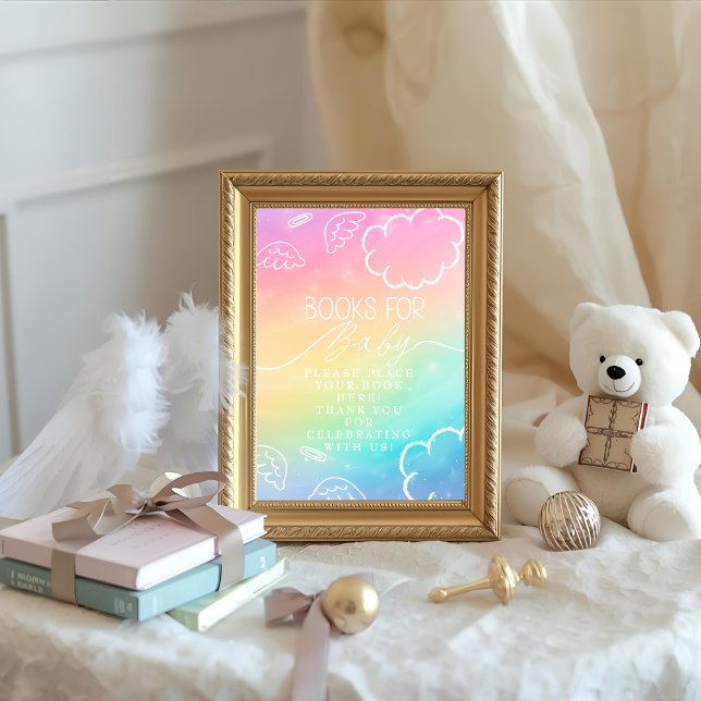 Little Piece of Heaven Rainbow Books for Baby Sign Invitation (Little Piece of Heaven Rainbow Books for Baby Sign)