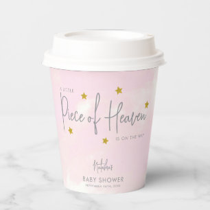 Little Piece of Heaven Sky Baby Shower Paper Cups