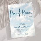Little Piece of Heaven Sky Blue Clouds Invitation