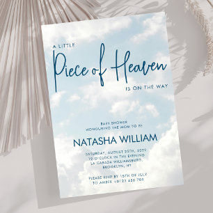 Little Piece of Heaven Sky Blue Clouds Invitation