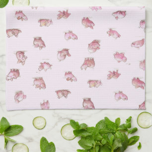 Little Piggy Tea Towel