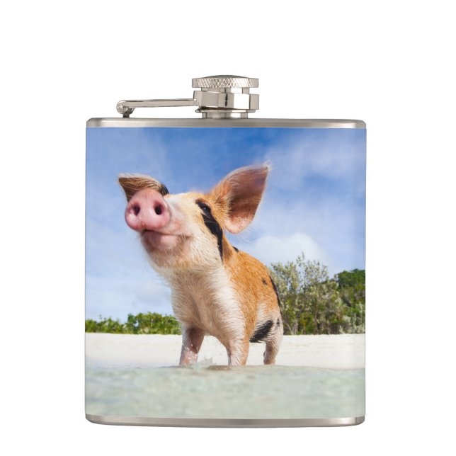 Little piglet hip flask (Front)