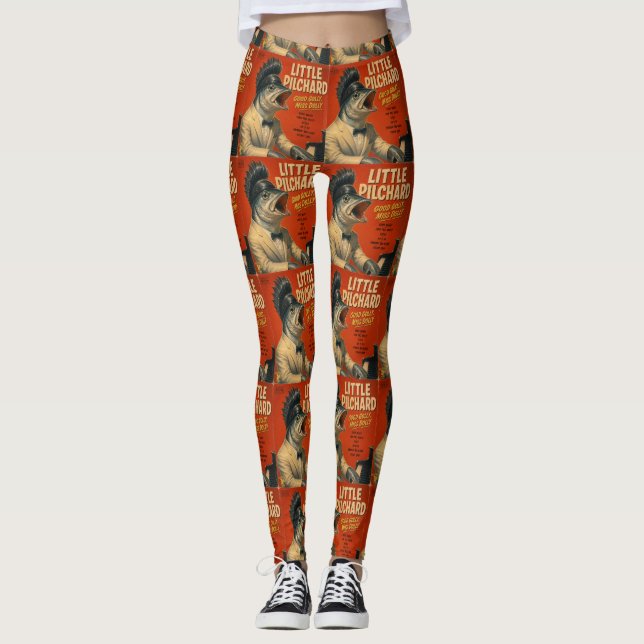 Little Pilchard Album: a Parody Leggings (Front)