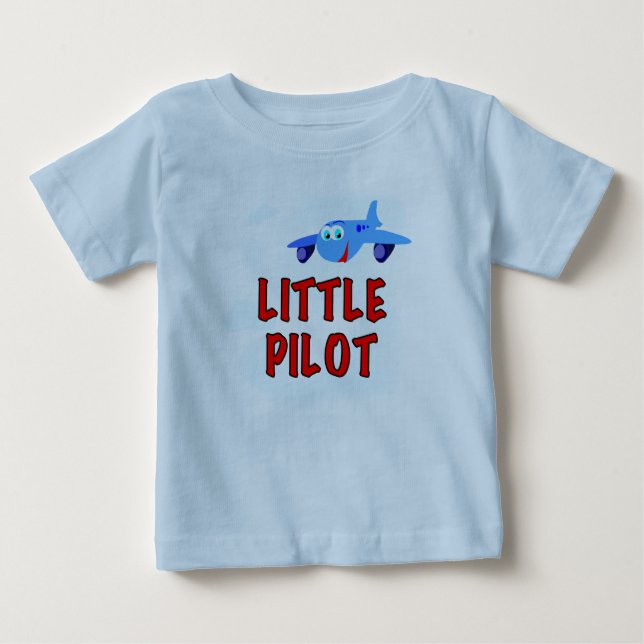 Little Pilot Baby T-Shirt (Front)