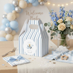 Little Pilot Teddy Bear Baby Boy Shower Favour Box