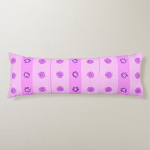 Little Pink and Purple Flowers Pattern Body Cushion
