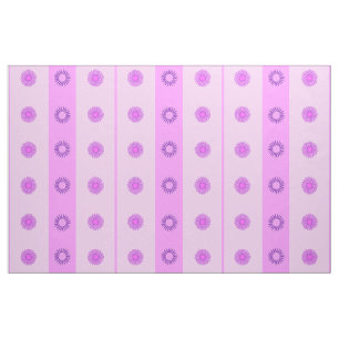 Little Pink and Purple Flowers Pattern Fabric
