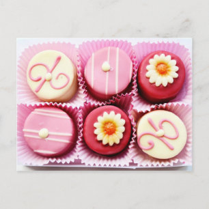 Little Pink and White Chocolate Postcard