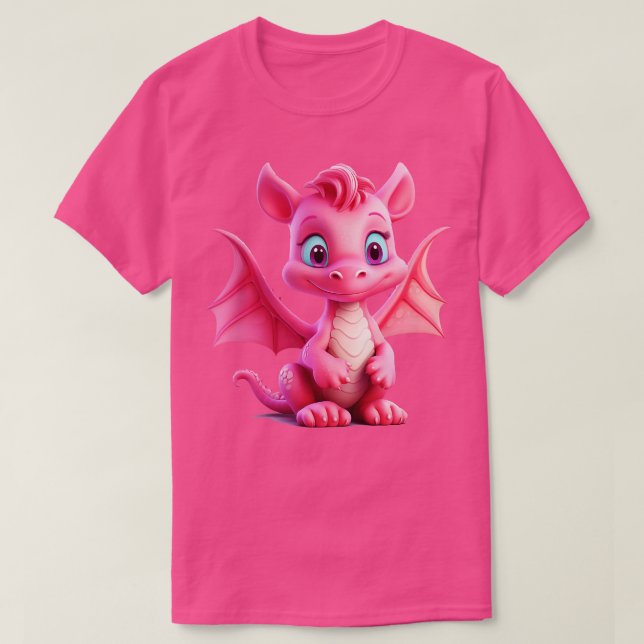 Little Pink Dragon T-Shirt (Design Front)