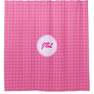 Little Pink Hearts Shower Curtain