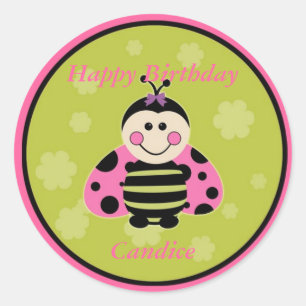 Little Pink Ladybug Sticker