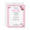 Little Pink Ladybugs 4x5 Baby Shower Invitations