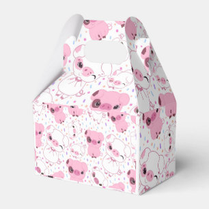 Little Pink Piggies Celebration Favour Box
