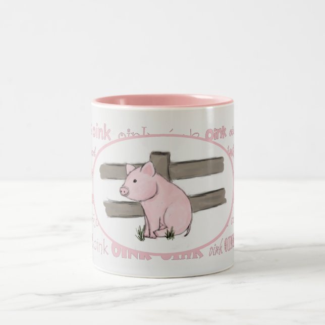 Little Pink Piglet Mug (Center)