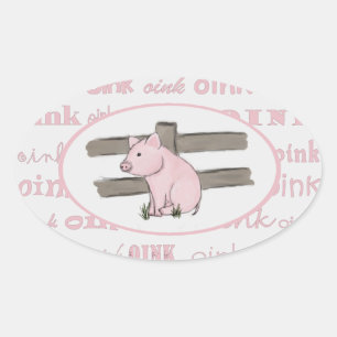 Little Pink Piglet Stickers