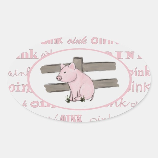 Little Pink Piglet Stickers (Front)