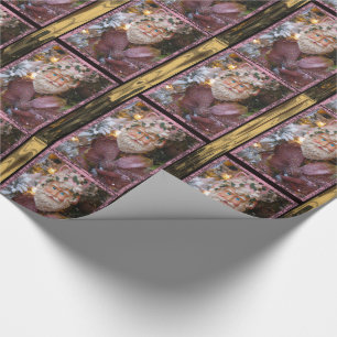 Little Pink Santa Gala 30" x 6' Wrapping Paper