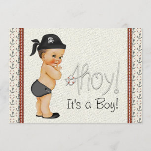 Little Pirate Baby Shower Invitation