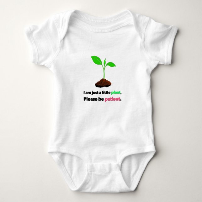 Little Plant Baby Bodysuit (Front)
