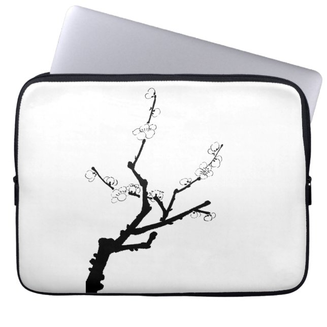 Little Plum Blossom Twig Laptop Sleeve (Front)