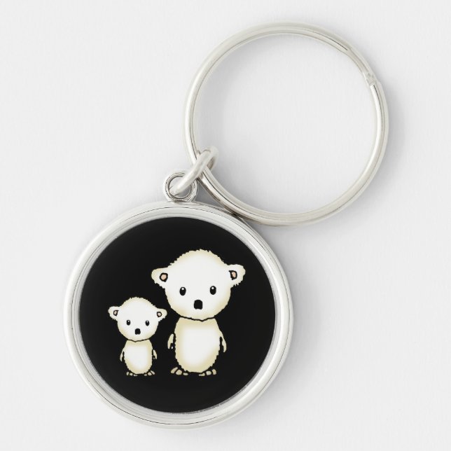 Little Polar Bears Key Ring (Front)