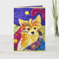 Little Pom Puppy Quilt Like Design